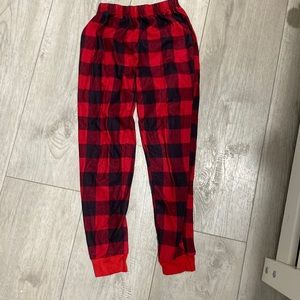 Plaid Red Kids Pajama Pants